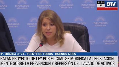 Dictamen al proyecto de reforma de la ley de lavado de activos
