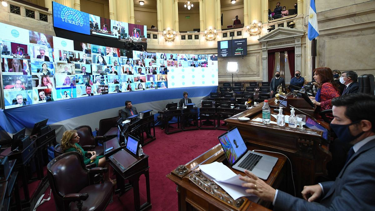 En el Senado fueron aprobados 20 DNU del Ejecutivo Nacional.