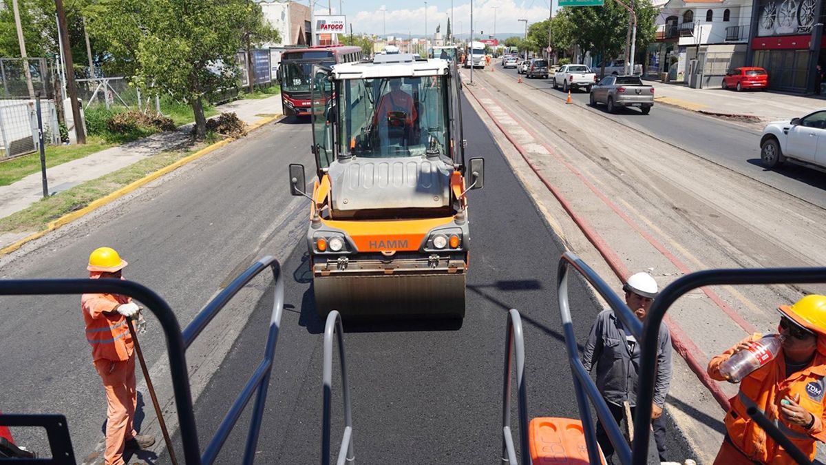 El sector repavimentado en la avenida Colón es de alto tránsito.