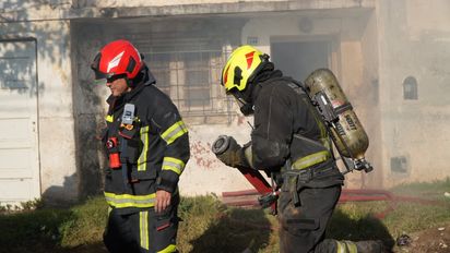 Incendio en una vivienda de barrio José de Calasanz