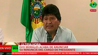Renunció Evo Morales