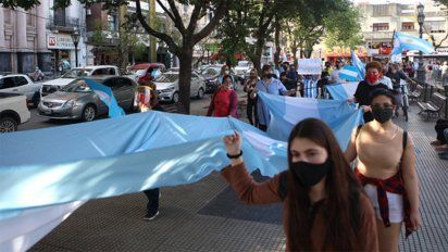 En Río Cuarto también hubo movilización en Plaza Roca