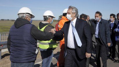 Fernández inaugura la variante Pergamino de la Ruta Nacional 8