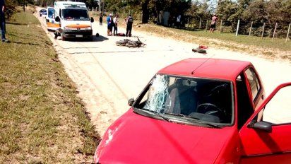 Madre e hija heridas de gravedad en un violento choque en el viejo camino a Córdoba