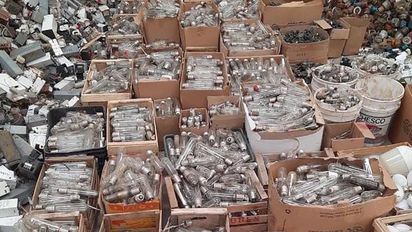 En 2022, casi 73 toneladas de viejas lámparas de sodio fueron recicladas