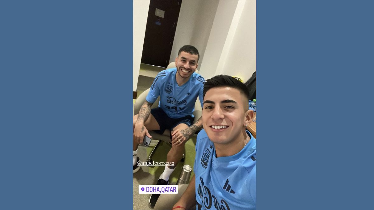Ángel Correa y Thiago Almada se sumaron al seleccionado argentino en Qatar