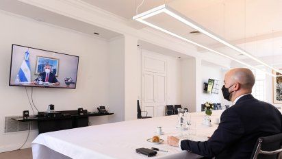 Alberto Fernández compartió un almuerzo virtual con un enviado de Biden