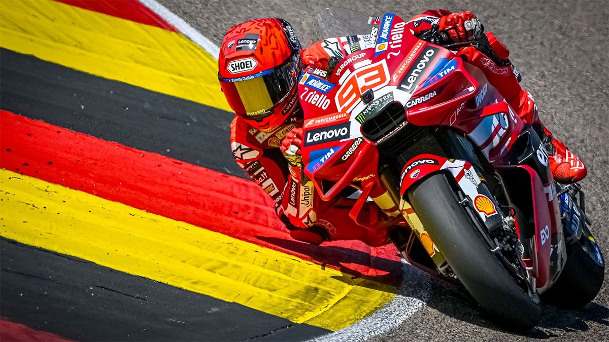 El campeón Marc Márquez marcó el ritmo del viernes en el Gran Premio de Alemania de MotoGP
