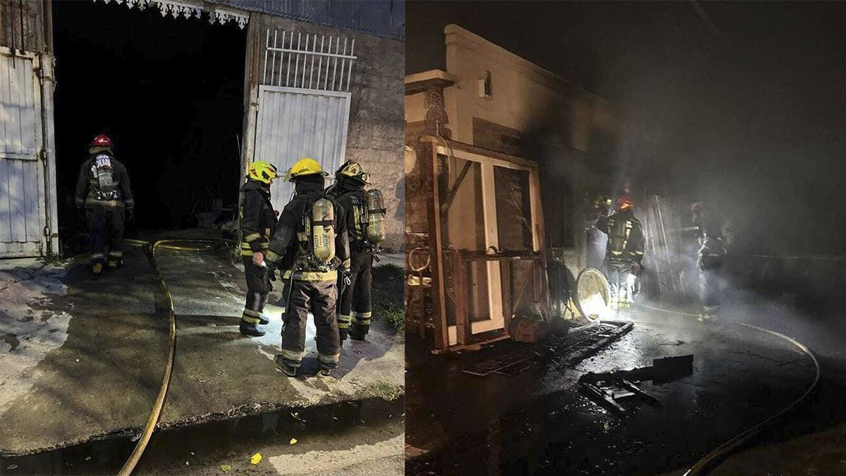 Un Incendio Afectó Parte De Un Depósito En El Sur De La Ciudad