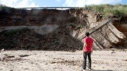 Cortan la ruta 8 en el puente Antártida por riesgo de derrumbe