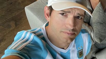 Ashton Kutcher habló de su fanatismo por Messi y Argentina: