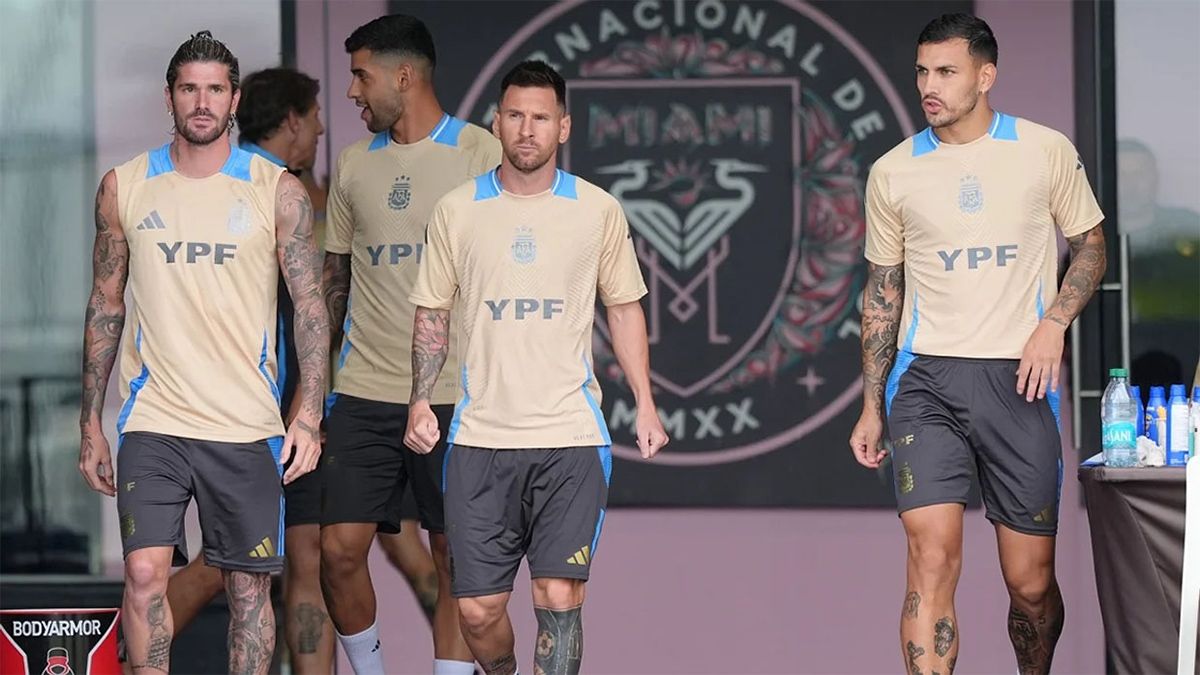 Scaloni empieza a probar el equipo antes del inicio de la Copa América
