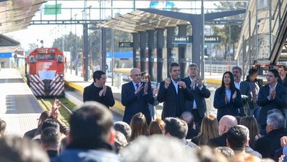 Massa, en la inauguración de la Estación Grand Bourg: