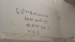 estoy embarazada, fue mi tio: la pintada en el bano de un colegio que conmociona a san juan