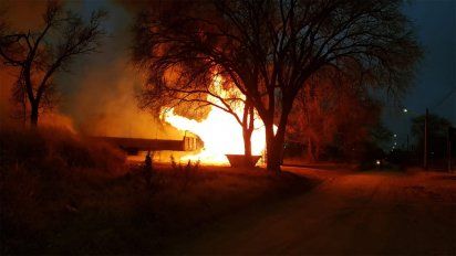 Controlaron un incendio de palets de madera en el sur de la ciudad