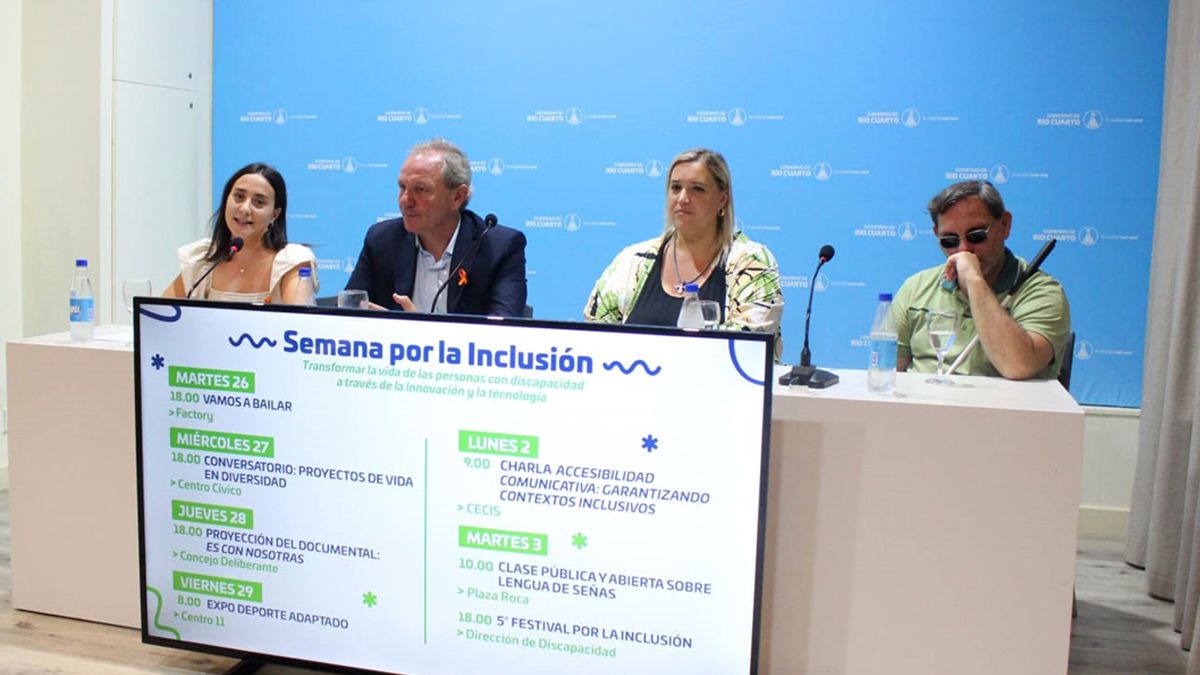 Se presentó la Semana por la Inclusión con una amplia agenda de actividades