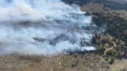 Incendio de pastizales en Huerta Vieja.