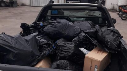 Enterramiento de sustancias alimenticias no aptas para consumo humano