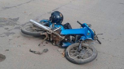 Chocó contra la ambulancia que luego lo trasladó al Hospital