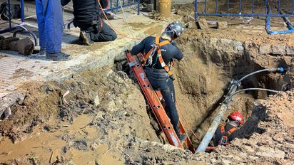 San Isidro: Descubren un túnel de casi 3 metros creado para robar un banco