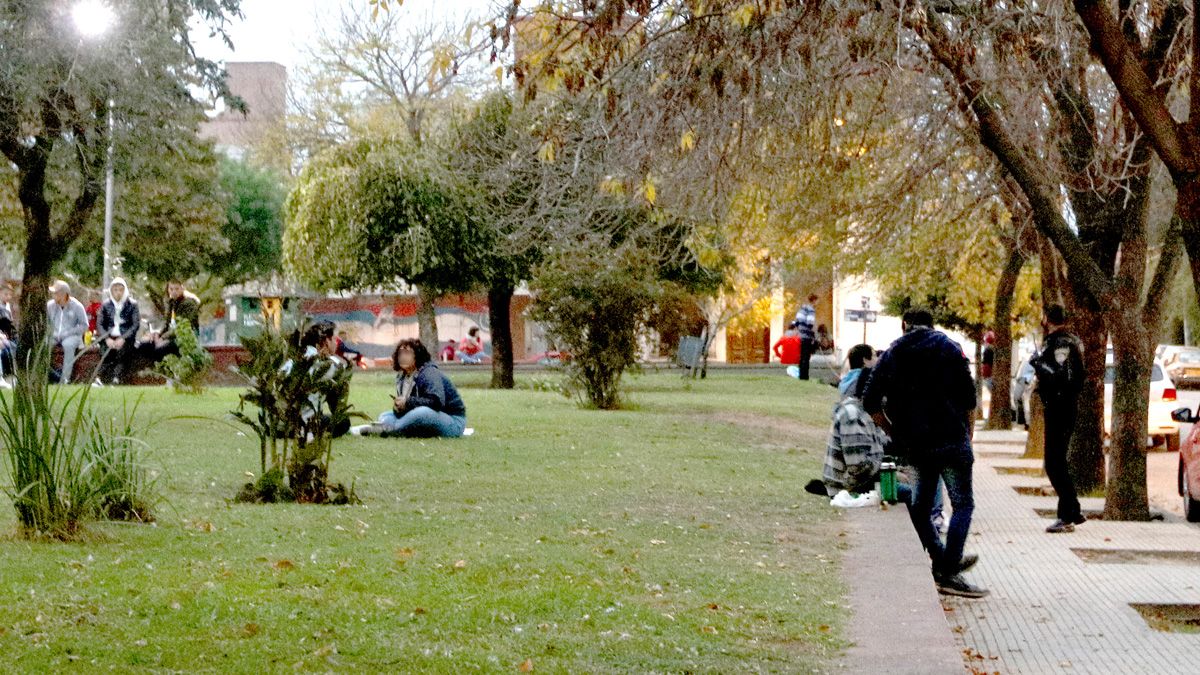 Personal policial recordó sobre las medidas de prevención.