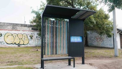 Se instalaron Garitas de colectivo Eco Desmontables en la ciudad