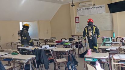 Laguna Larga: seis alumnos asistidos  tras una explosión de carburo en un aula