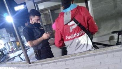 Los cadetes de Pedidos Ya, los 