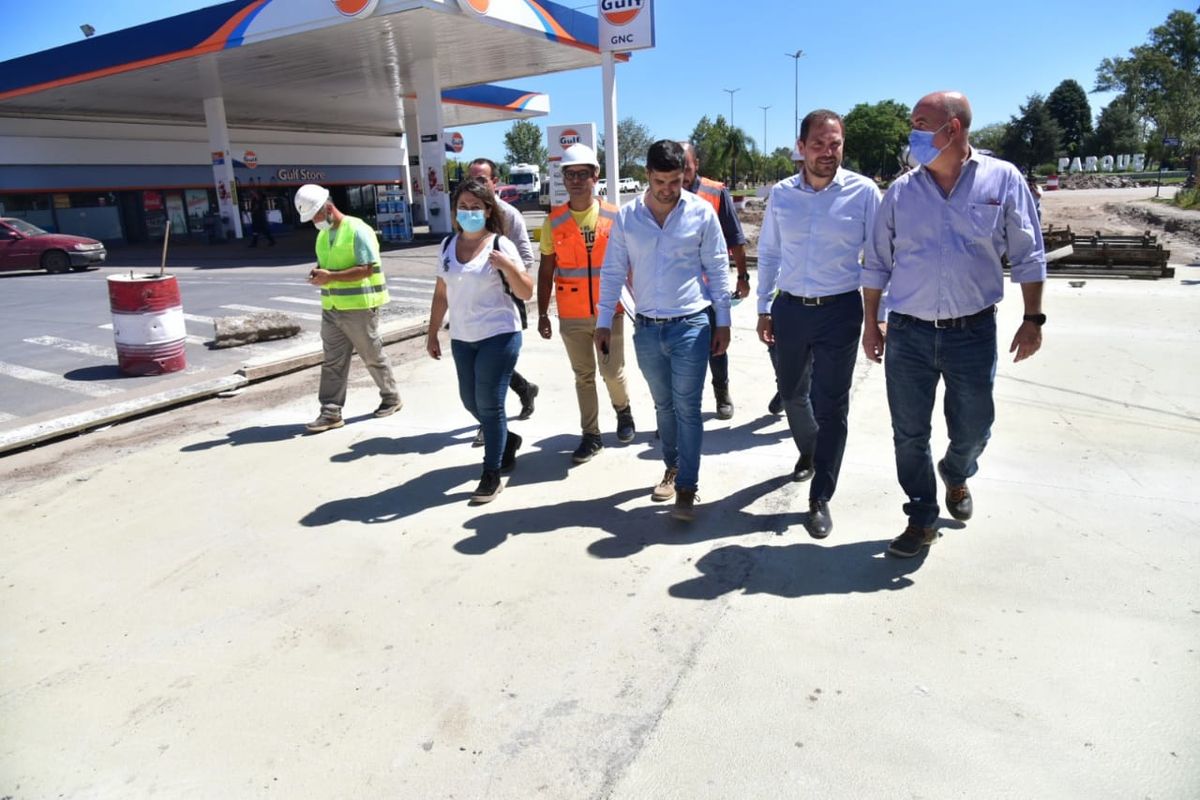 Martín Gill estuvo acompañado por el jefe de distrito de Vialidad Nacional delegación Córdoba