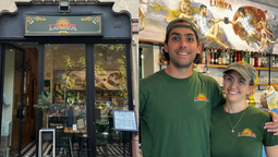 Verushka Giralda, de Río Cuarto, y Juan Cruz García, de Jovita, la pareja detrás de Lunfa Bar.&nbsp; 