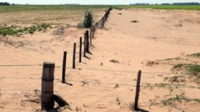 Detectan un campo erosionado en el sur provincial e intiman al propietario