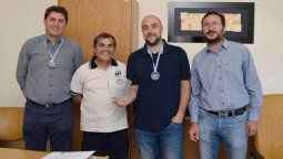 Veteranos distinguen  a referentes de Ingeniería en Sistemas