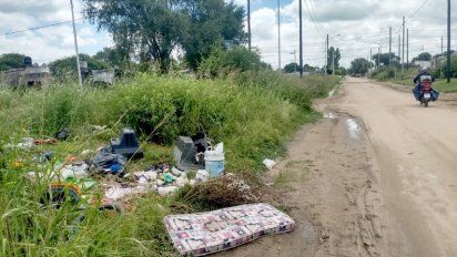 Polémica por pastizales y basura en el barrio Nicolás Avellaneda