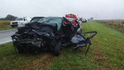 Murieron tres personas en un triple choque en La Playosa