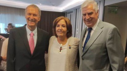 Schiaretti, con sus referentes Vigo y Gutiérrez en el Congreso
