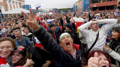 Y Rusia rebalsó de fe y alegría