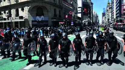 Seguridad intimó a Camioneros a pagar $40 millones por la marcha a Tribunales