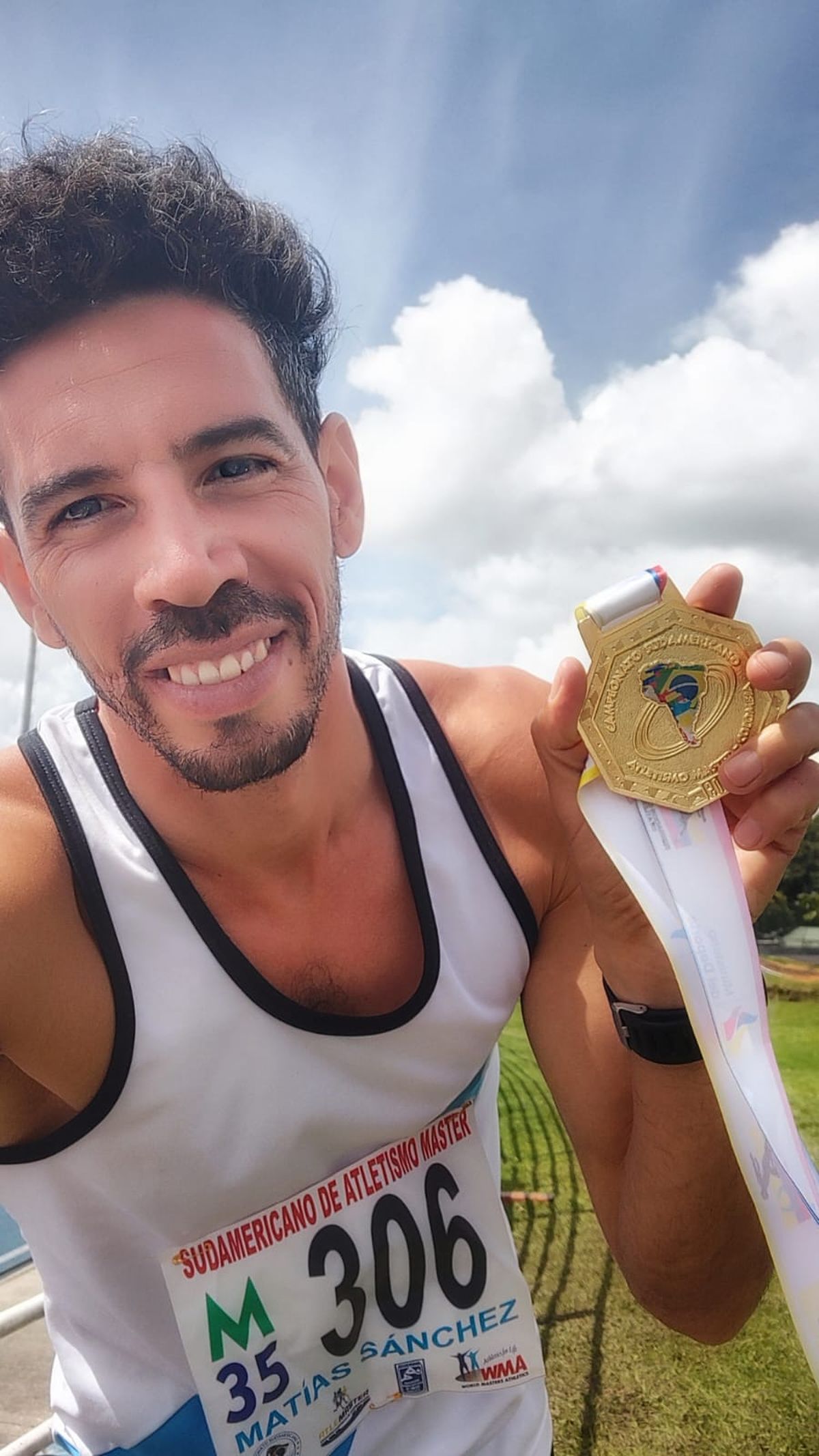 El atleta Matías Sánchez se consagró campeón sudamericano en Colombia