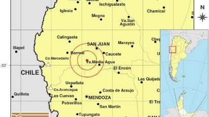 Un fuerte sismo sacudió el sur de San Juan