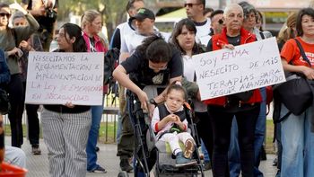 Los familiares realizaron marchas en todo el país para reclamar por la ley de Emergencia en Discapacidad.&nbsp;