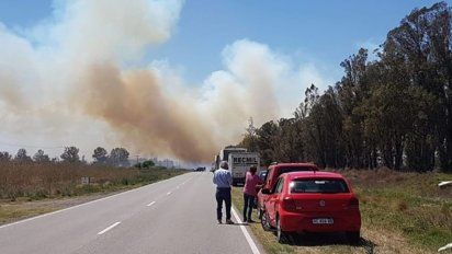 Huinca: una quema de bidones causó el incendio de 25 hectáreas