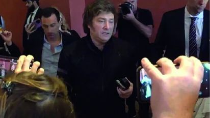 Milei, en el brindis con la prensa: 