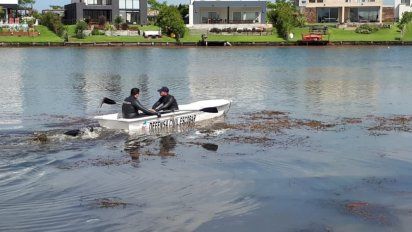 Hallaron el cuerpo del joven que ingresó con un kayak al lago artificial de un country en Escobar