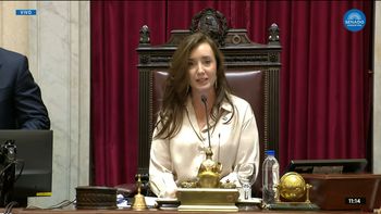 Tras bajarse de la misa de Luján en homenaje al Papa