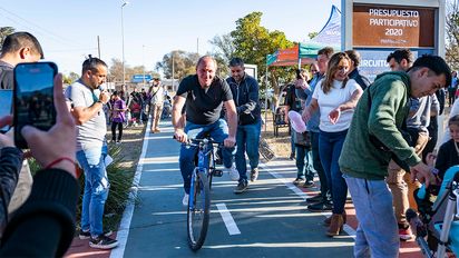 Reforma Universitaria: habilitan LED's en la ciclovía y anuncian su conexión con Las Higueras