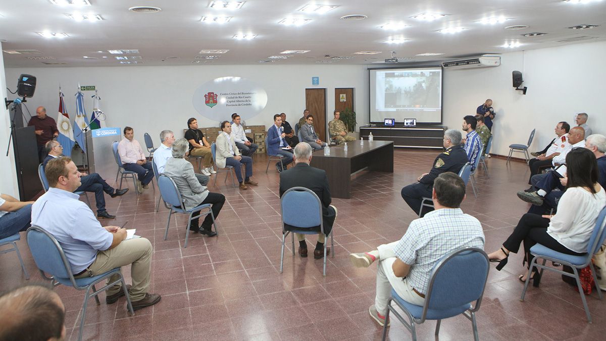 El COE Regional Río Cuarto fue puesto en marcha desde el Centro Cívico.