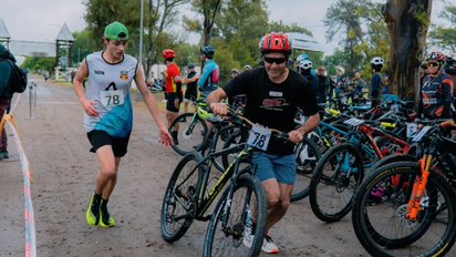 140º aniversario de Laboulaye: más de 180 personas participaron en el Duatlón