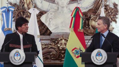 Macri negoció con Evo la compra de gas de Bolivia y la venta de aviones Pampa