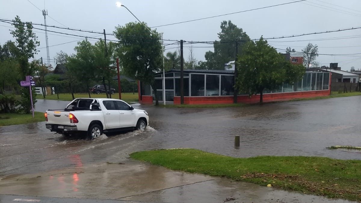 La localidad de Jovita fue una de las más afectadas por las fuertes precipitaciones. Imagen enviada por el Municipio. 