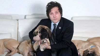 Milei se ofreció para cuidar a Dylan, el perro de Alberto Fernández